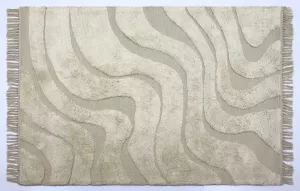 Giga Living Vloerkleed 160x230cm Naturel Polyester Vloerkleed Wayne