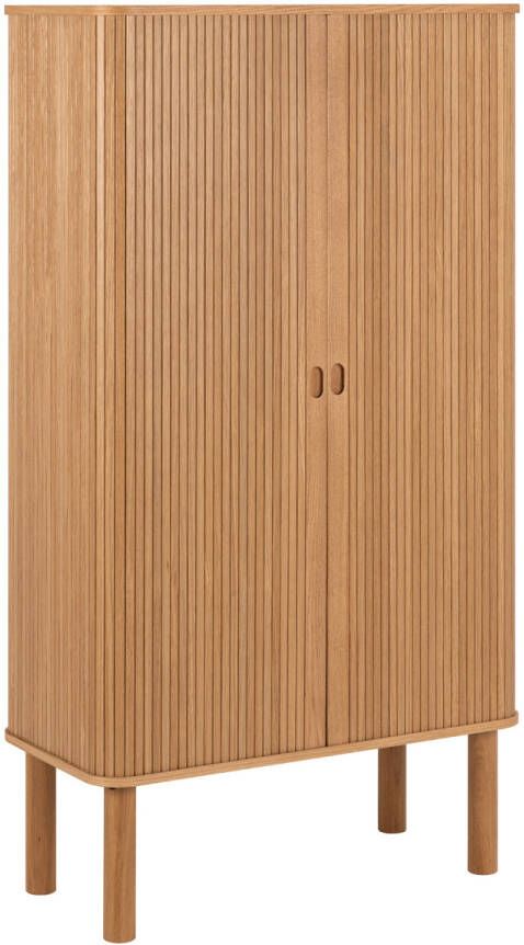 Giga Living Wandkast Naturel MDF Schuifdeuren 80x40x145cm Rustam