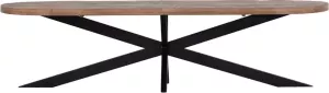 Giga Meubel Eettafel Ovaal Mangohout Naturel 300x100x78 Barn