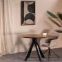 Giga Meubel Eettafel Robuust Bruin Rond Mangohout 100x100x77cm Eettafel Batti - Thumbnail 1