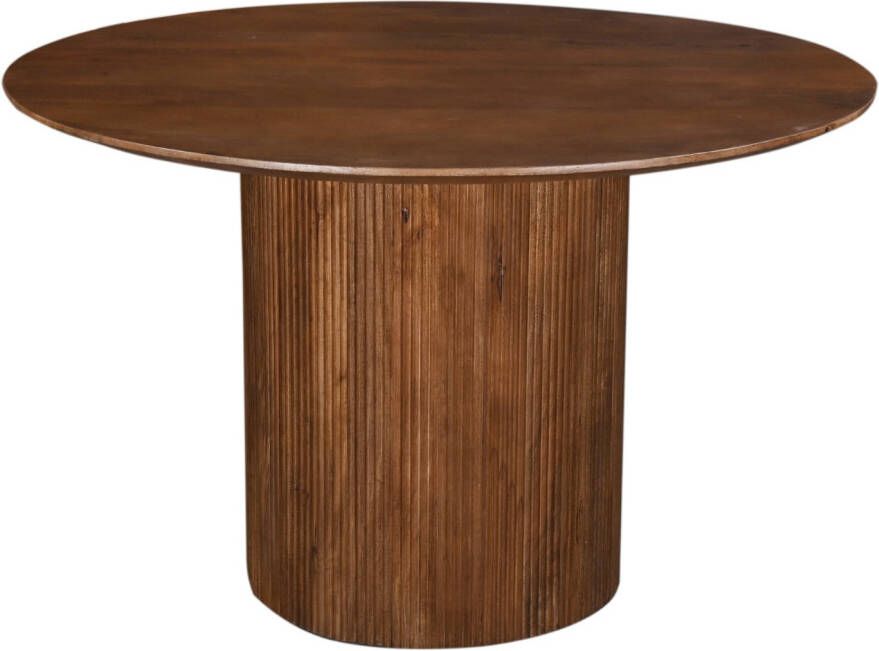 Giga Meubel Eettafel Rond Ø120cm Bruin Mangohout Jaime - Foto 2