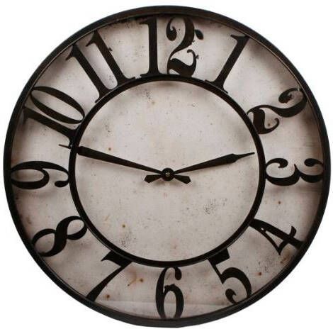 Gifts Amsterdam Wandklok Moon L 38 cm aluminium zwart