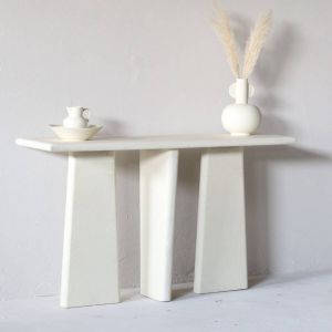 Giga Meubel Sidetable Chiara Rechthoek Beige 130cm