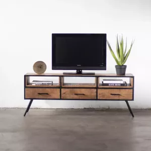 Giga Meubel Tv-meubel Mitchel 160 cm Mangohout Ijzer