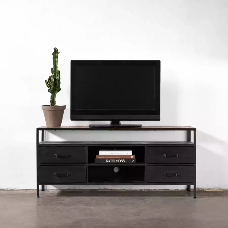 Giga Meubel Tv-meubel Sem Zwart 140cm