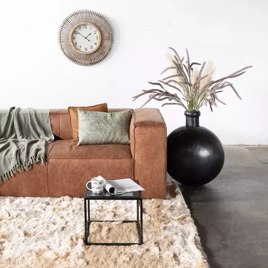 Giga Meubel Vloerkleed 160x230 Beige Katoen polyester Vloerkleed Laine