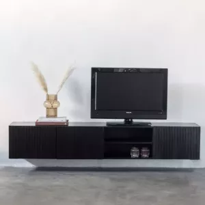 Giga Meubel Tv-Meubel Zwart 200cm 200x40x50cm Kast Roman