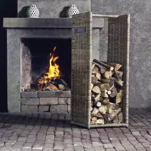 Het Mandenhuys Houtmand open met tekst 1915 hoog model