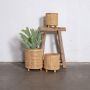 Leen Bakker Lantaarn Merel naturel webbing 16xø14 cm - Thumbnail 2