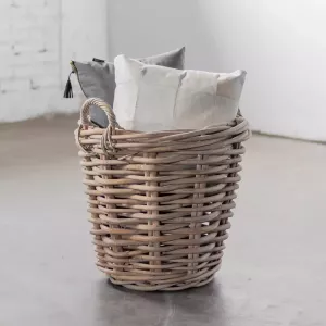 Het Mandenhuys Ronde rotan mand Klein