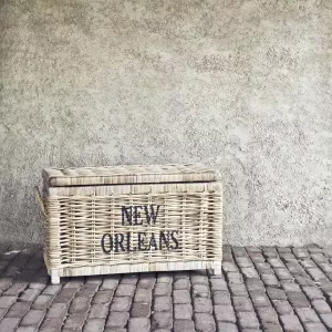 Het Mandenhuys Rotan opbergmand New Orleans Klein