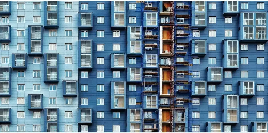 Goossens Schilderij City Blue 98 x 48 cm - Foto 1