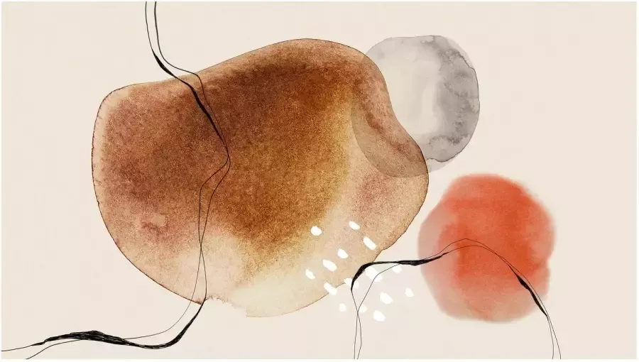 Goossens Schilderij Oil Paintdrops 118 x 70 cm