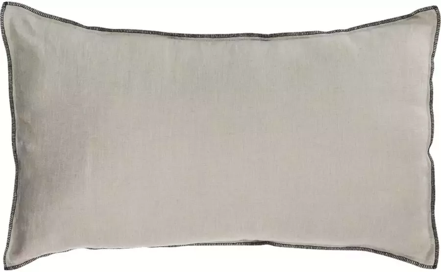 Kave Home Woon Accessoires Elea Kussenhoes elea 100% linnen in lichtgrijs 30 x 50 cm