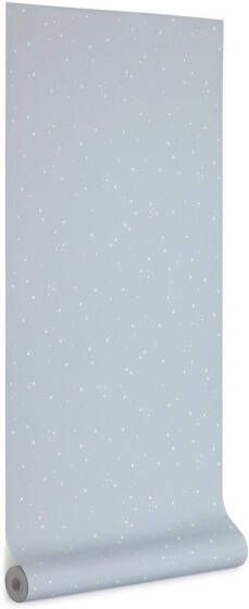 Kave Home Ludmila behang in grijs met witte sterrenprint 10 x 0 53