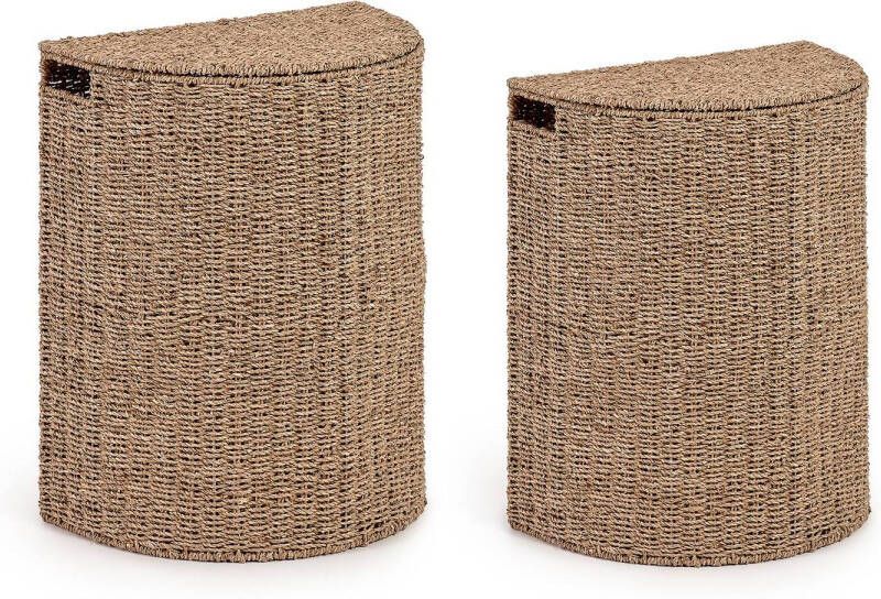 Kave Home Set van 2 Nazaria manden gemaakt van touw van natuurlijke