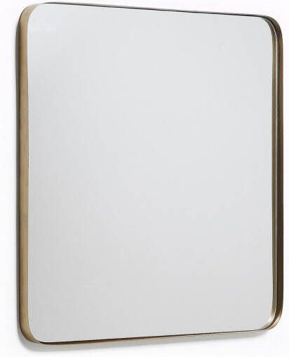 Kave Home Marco Wandspiegel marco van goudkleurig metaal 60 x 60 cm - Foto 2