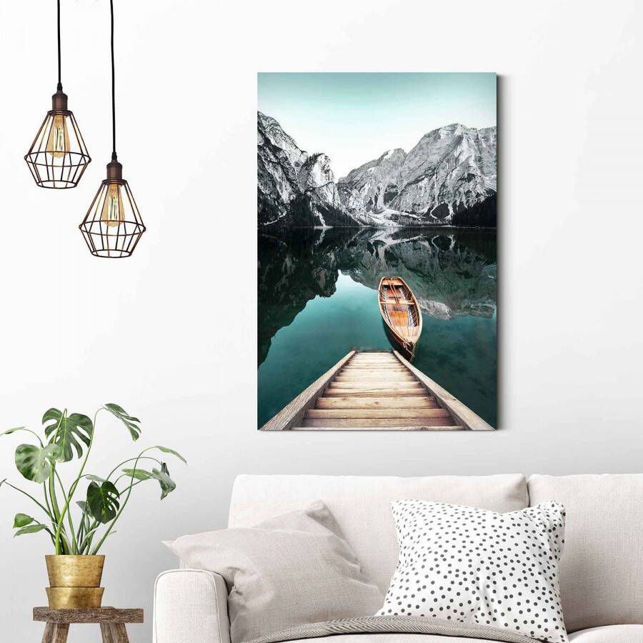 Reinders! Artprint bergmeer Rocky Mountains Glacier winter