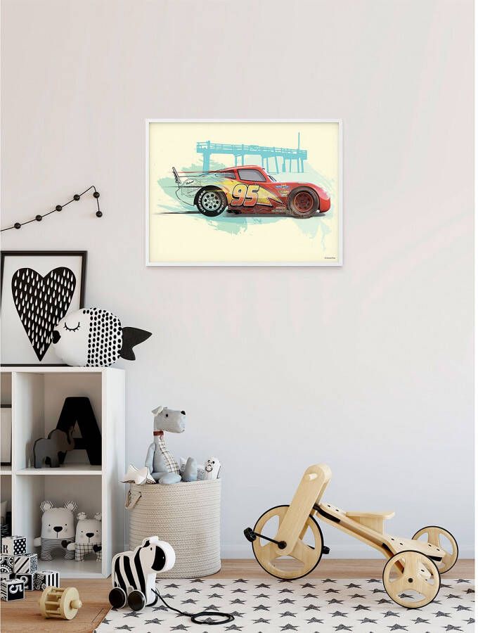 Komar Artprint Cars Lightning McQueen Kinderkamer slaapkamer woonkamer (1 stuk)