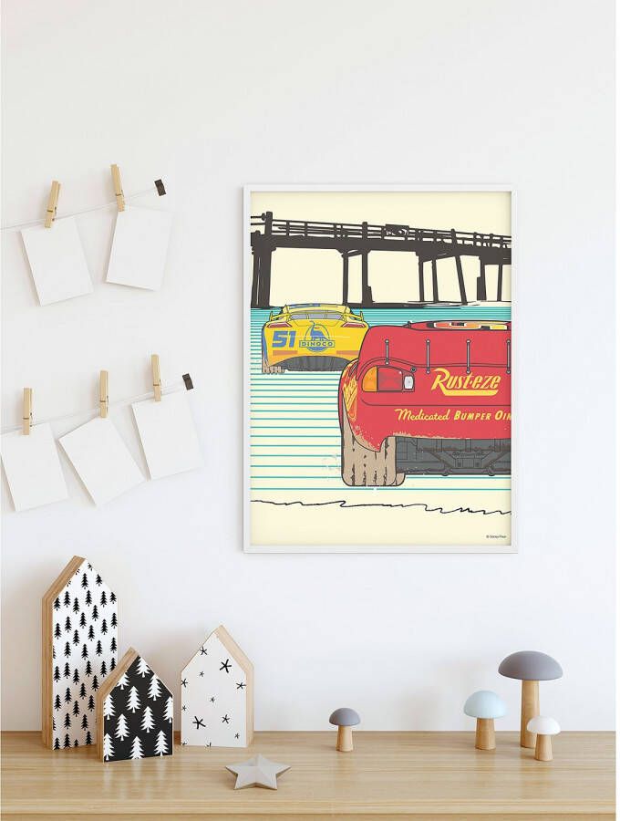 Komar Wanddecoratie Cars Strengthen Together Wanddecoratie voor de kinderkamer zonder lijst (1 stuk) - Foto 2