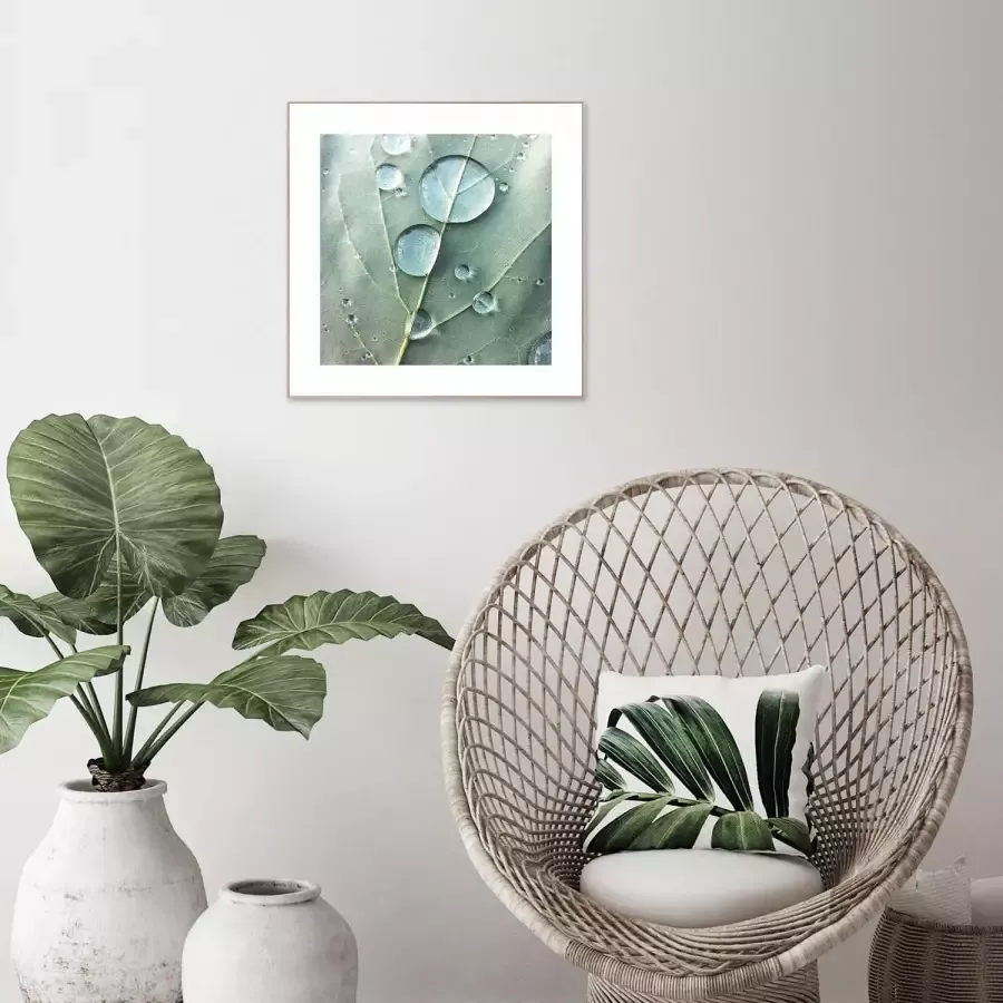 Reinders! Artprint Slim Frame Wood 50x50 Dew Drops - Foto 2