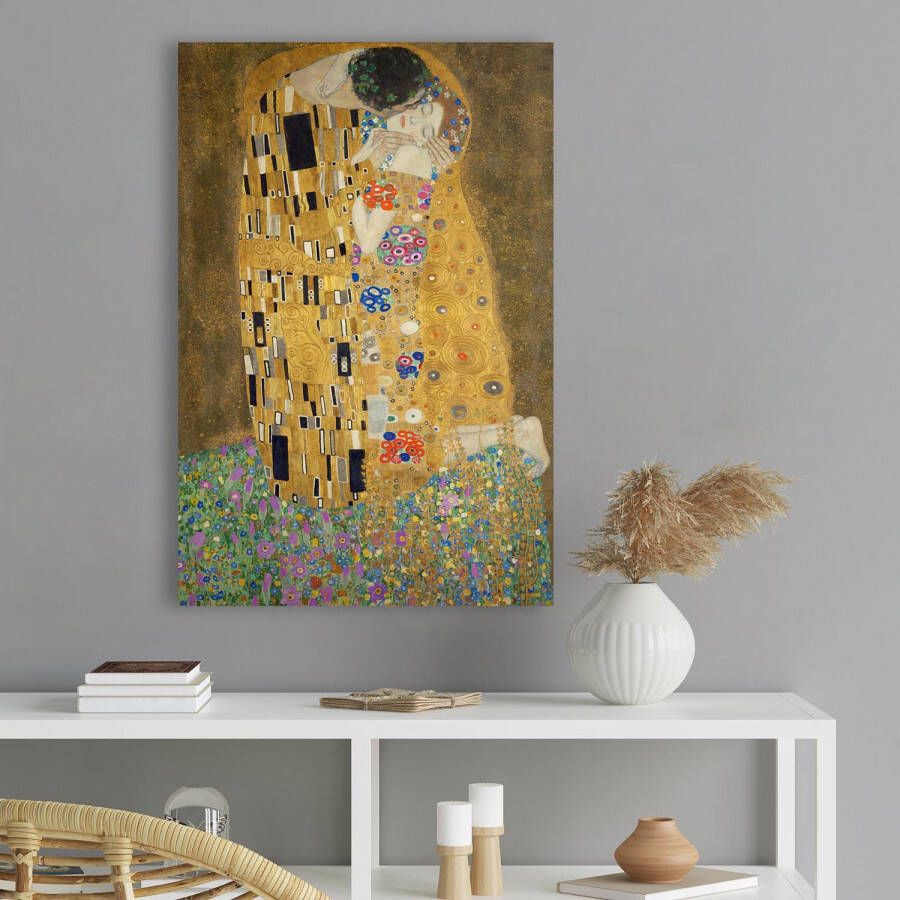 Reinders! Artprint op hout Decoratief paneel 60x90 Gustav Klimt the kiss - Foto 2