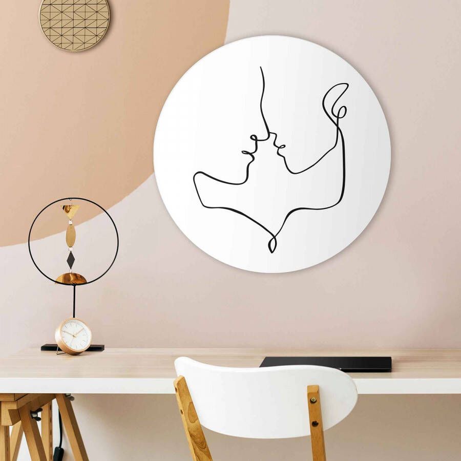 Reinders! Artprint paar liefde potloodtekening abstract