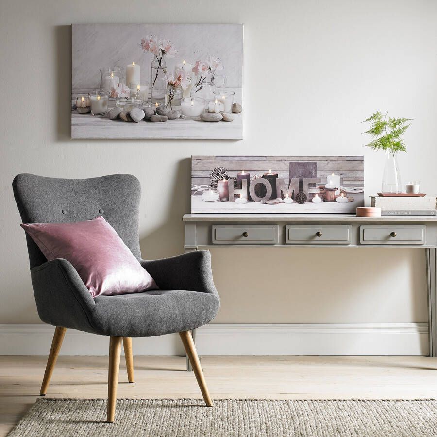 Art For the Home Rustgevende Kaarsen LED canvas 60x90 cm - Foto 1