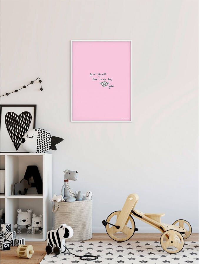 Komar Artprint Star Wars Quote Yoda Cute Kinderkamer slaapkamer woonkamer - Foto 3