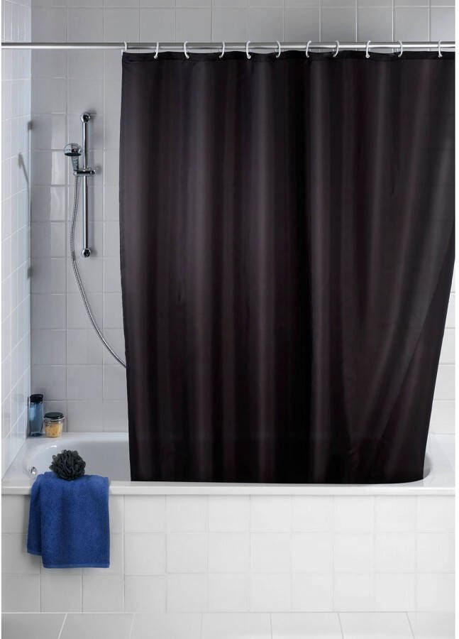 Wenko Douchegordijn Uni black Hoogte 200 cm polyester. Wasbaar - Foto 7