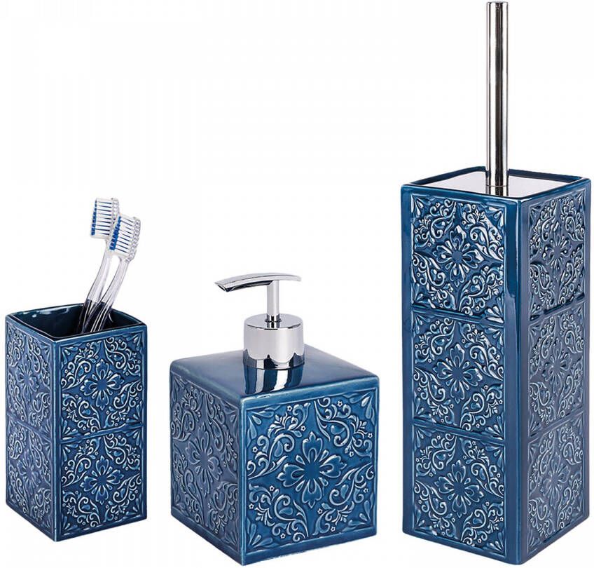 Wenko Set badkameraccessoires Cordoba Poetsbeker zeepdispenser & toiletset (set 3-delig) - Foto 6