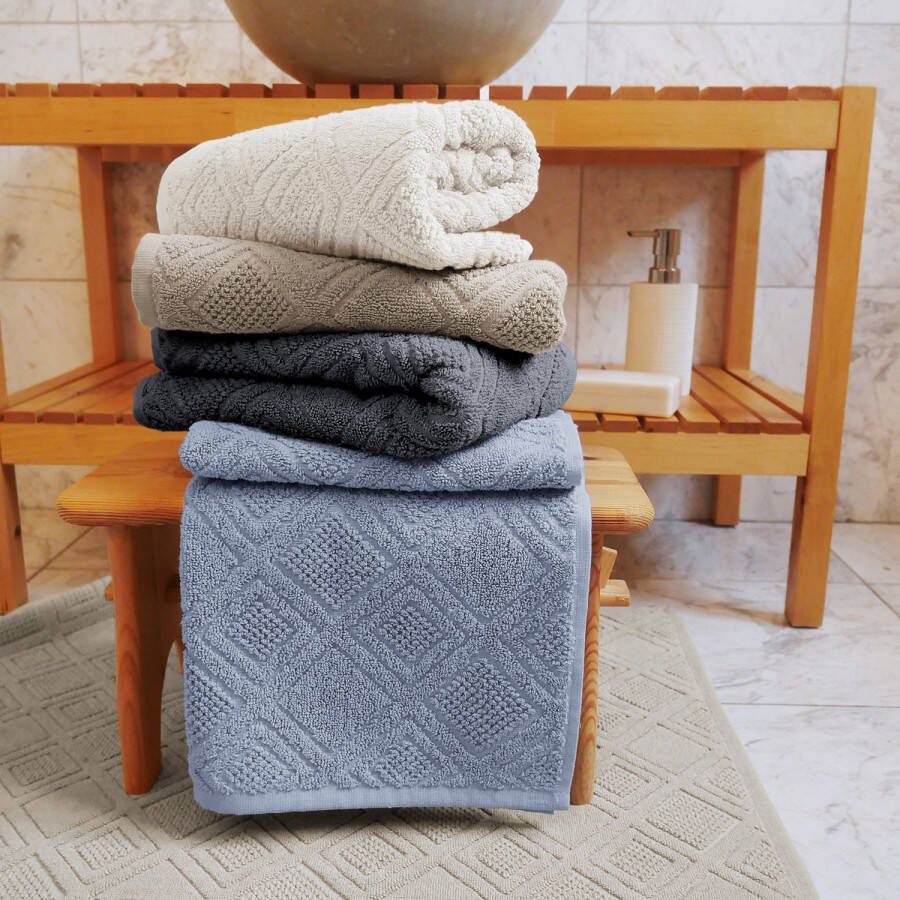 Framsohn frottier Badmat Mozaïek gedessineerd katoen geproduceerd in oostenrijk (1 stuk)