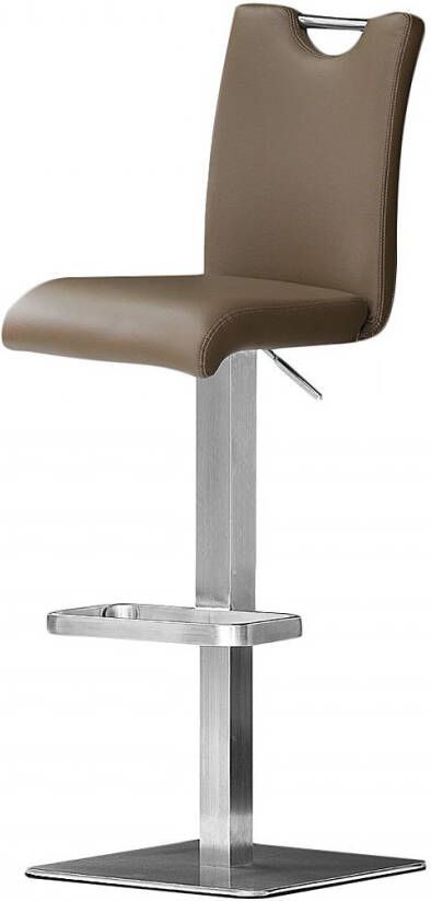 MCA furniture Bistrostoel BARBECOOL met rugleuning vierkante bodemplaat 180° draaibaar zithoogte van 55-80 cm - Foto 2