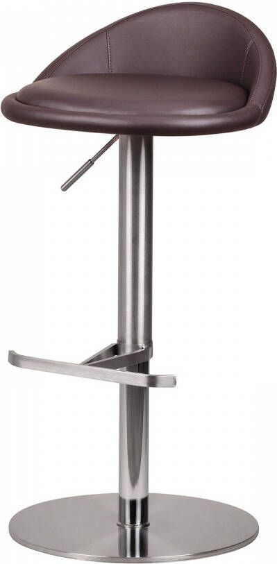 Ervesto Duurzame M1 Barkruk roestvrijstaal bruin eigentijds kruk verstelbare design barkruk is draaibaar - Foto 2