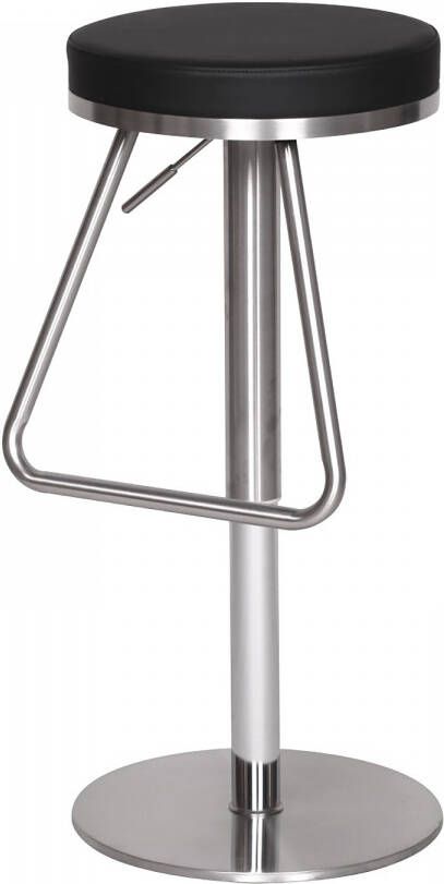 Ervesto Duurzame M6 roestvrij staal barkruk bar stoel zwarte moderne kruk verstelbare design barkruk draaibare stabiel - Foto 2