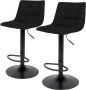 House Nordic Middelfart Bar Chair Bar chair in black velvet with black legs HN1207 - Thumbnail 2
