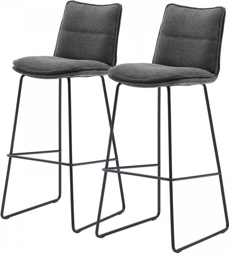 MCA furniture Barkruk Hampton Barkruk 180º draaibaar met nivellering tot 120 kg belastbaar (2 stuks) - Foto 2