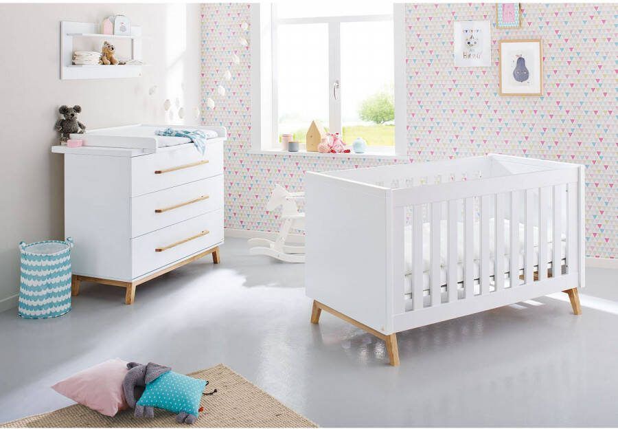 Pinolino Babymeubelset Riva breed met kinderbed en commode (voordeelset 2 stuks) - Foto 2