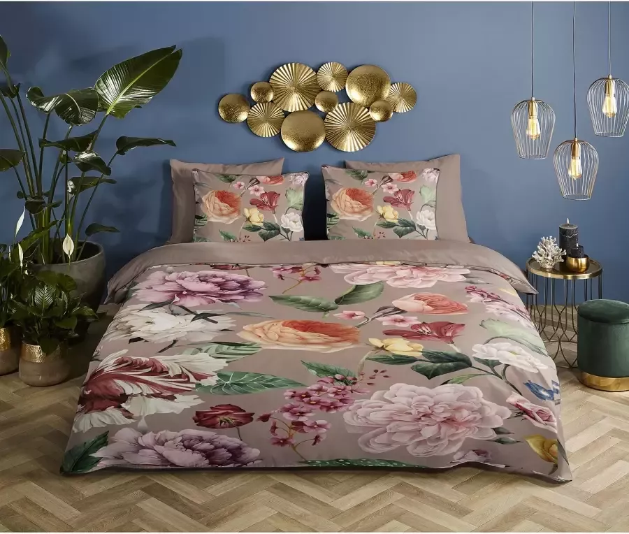 Descanso Tweezijdig te gebruiken overtrekset Fiori met bies