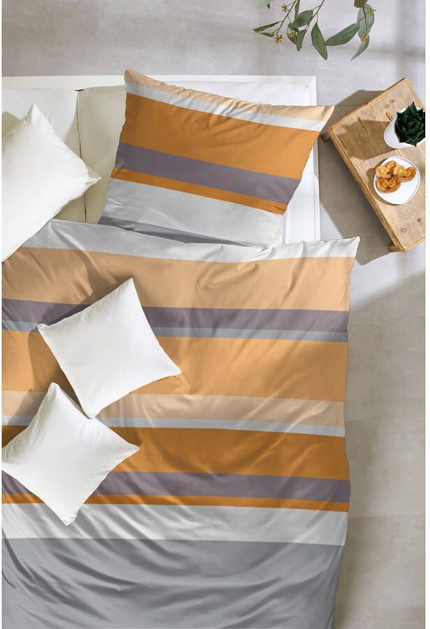 Primera Overtrekset Heavy Stripe met moderne strepen in frisse kleuren (2-delig) - Foto 1