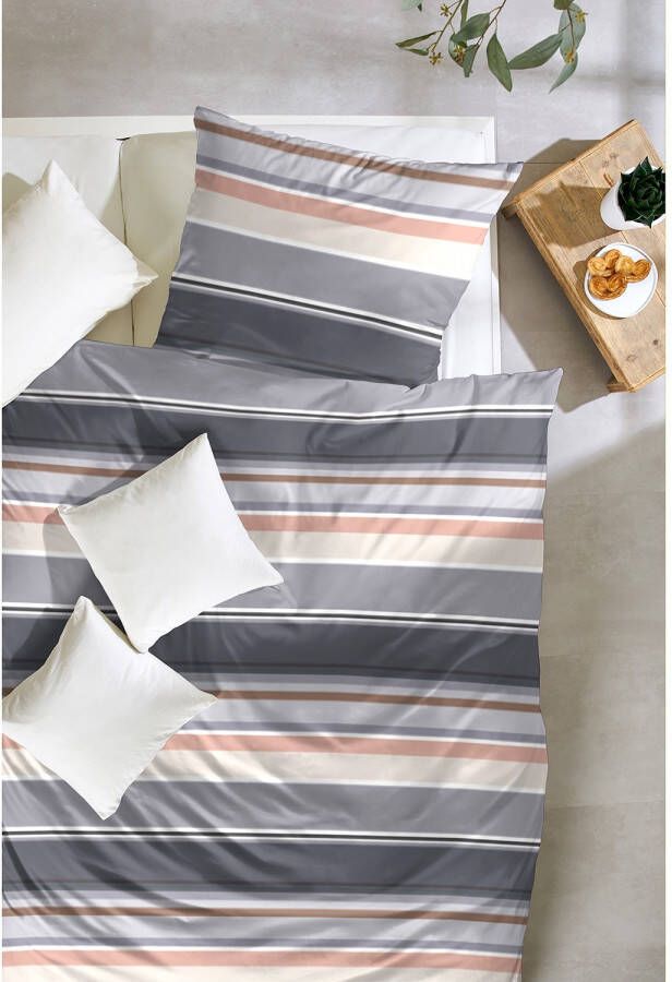 Primera Overtrekset Late Summer Stripe met moderne strepen in frisse kleuren (2-delig) - Foto 1