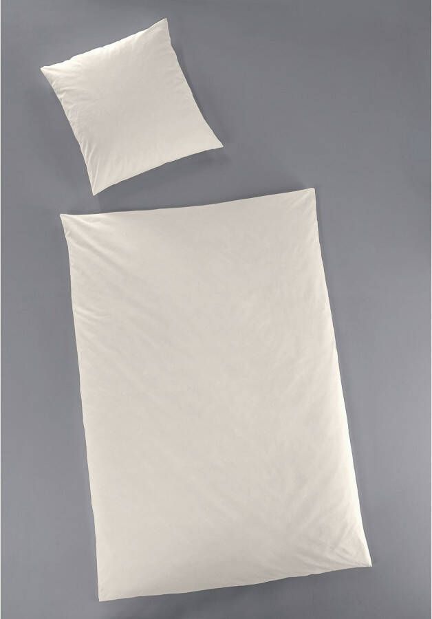 Primera Overtrekset Uni luxe-satijn in mt. 135x200 155x220 of 200x200 cm Dekbedovertrek van katoen unikleurige dekbedovertrek met ritssluiting - Foto 2