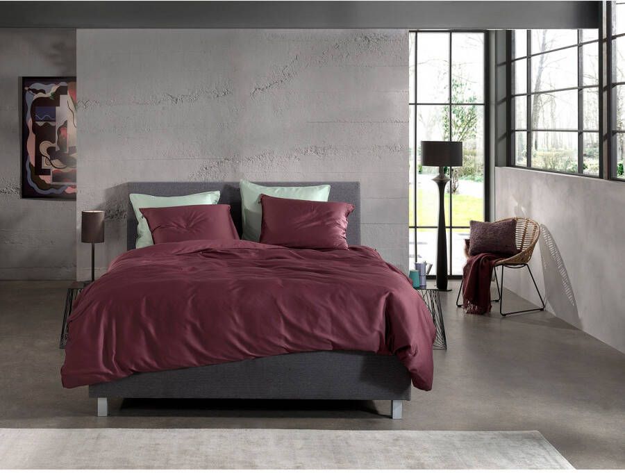 Zo!Home Zo Home Satinado Dekbedovertrekset Uni Katoen Satijn mauve lilac