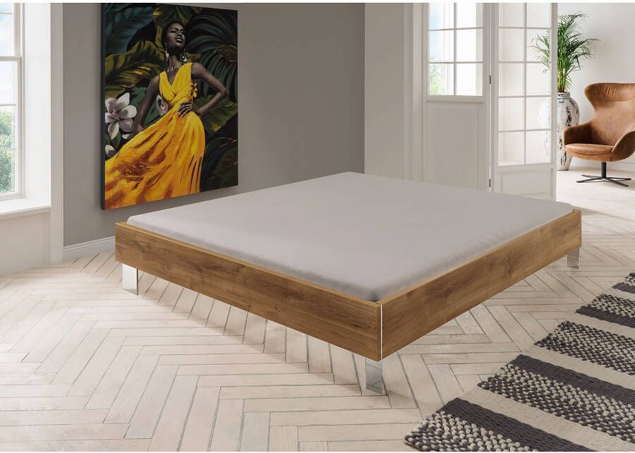 Wimex Bed Level by fresh to go Logeerbed zonder hoofdeinde ideaal onder schuine daken of ramen metalen voeten