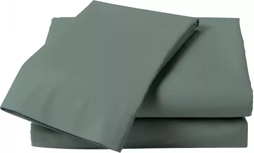 Heckett & Lane Elementi Laken Katoen Satijn mineral green 160x290