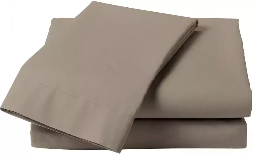 Heckett & Lane Elementi Laken Katoen Satijn taupe grey 160x290