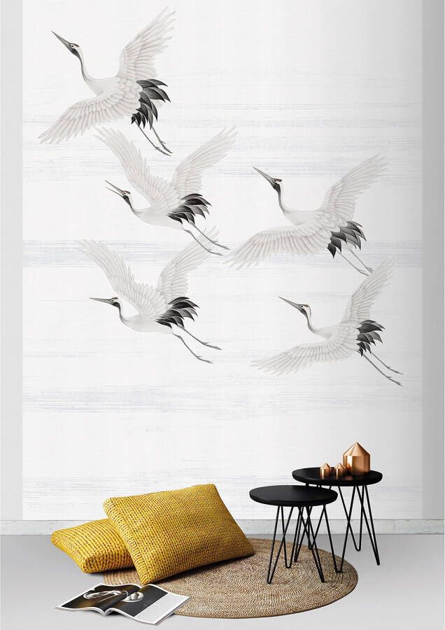Art For the Home | Kraanvogels Fotobehang 280x200 cm
