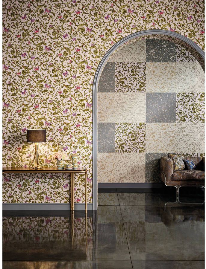 Home24 Behang Versace Barocco Butterfly II Versace