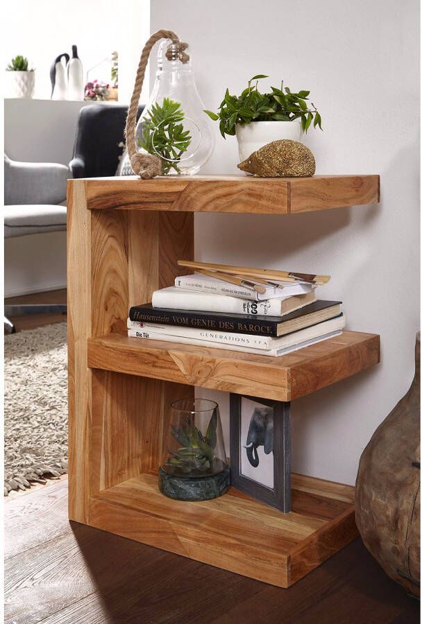 Wohnling Bijzettafel MUMBAI acacia bruin 60 cm Bruin - Foto 2