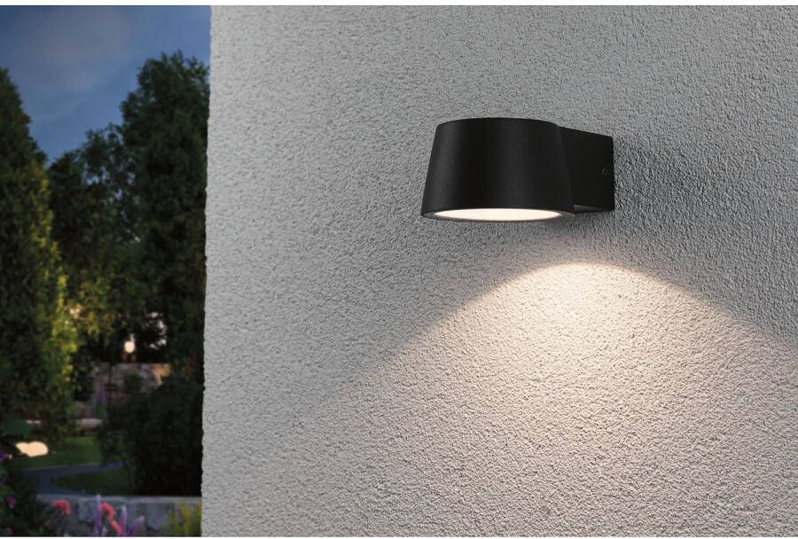 Paulmann Led-wandlamp voor buiten Capea IP44 96x128mm 3000K 6W 500lm 230V antraciet aluminium (1 stuk) - Foto 1